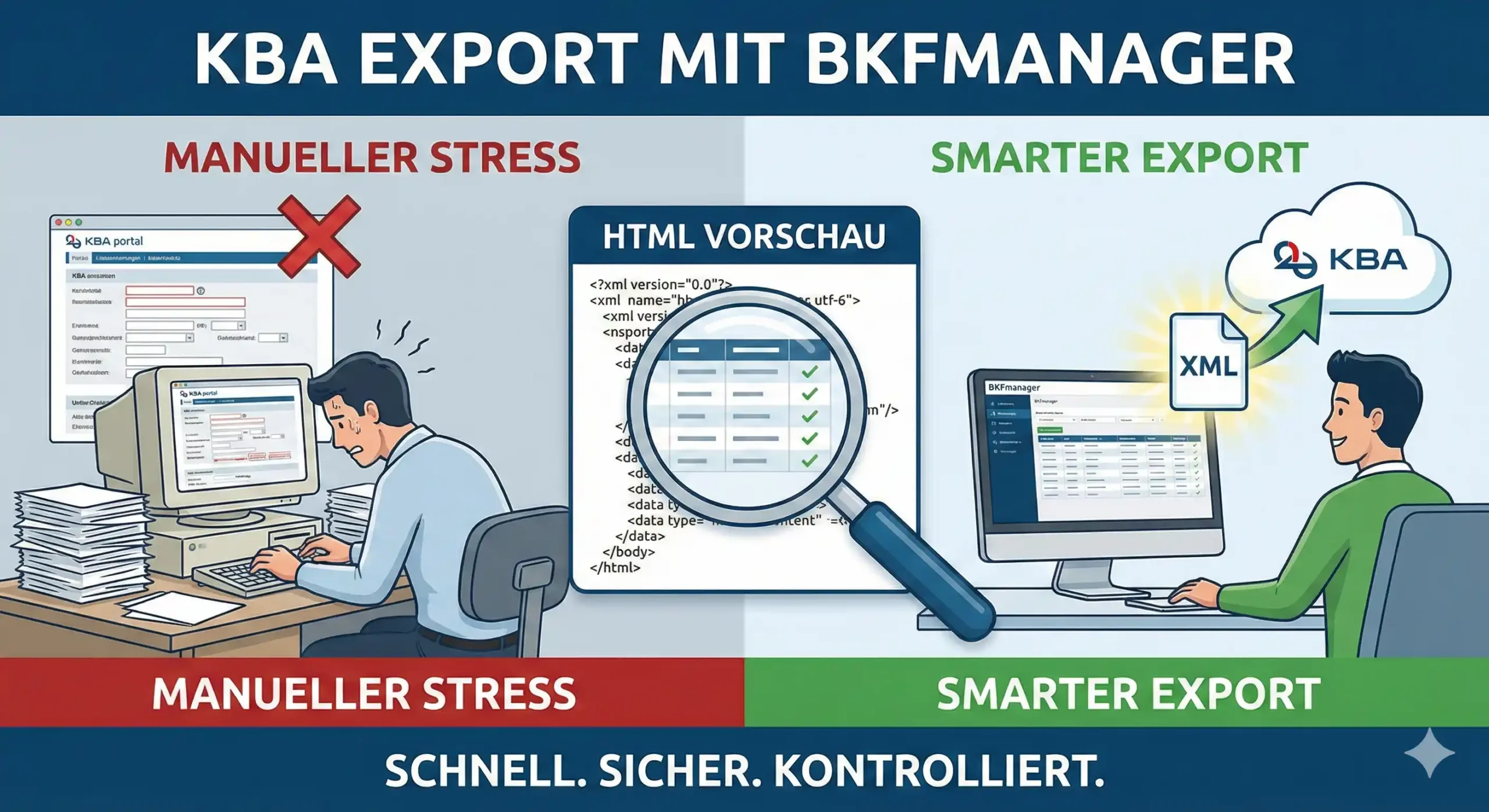 KBA Export und XML Vorschau für das Kraftfahrt-Bundesamt im BKF Manager